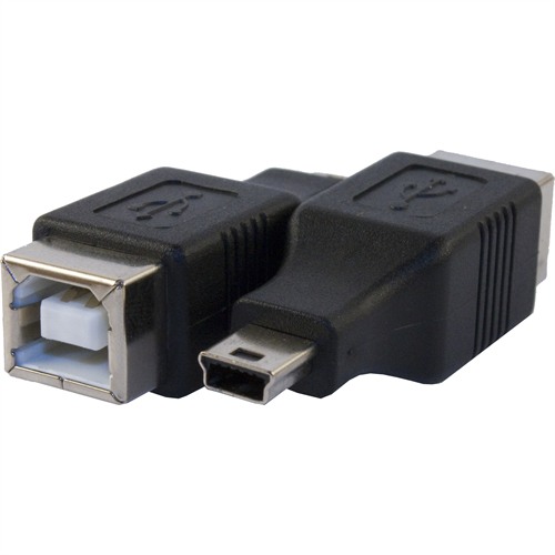 stum tidligere Martyr Adapter, USB-B Female To USB Mini-B Male