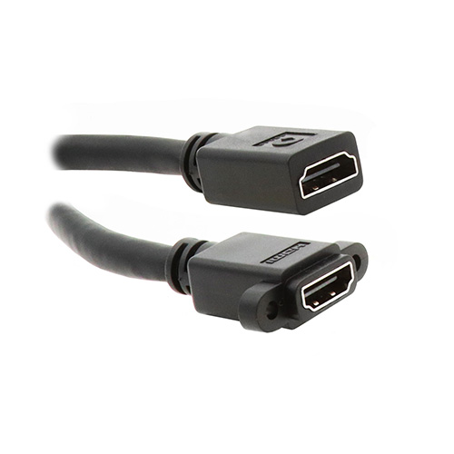 HDMI Dual Panel-Mount F/F Cable -- DataPro