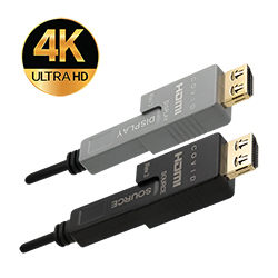 HDMI AOC Cable, w/Detach Adapter, 4K, 18G, Plenum