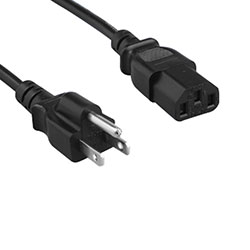 Power Cord, N5-15P to C13, 18 AWG